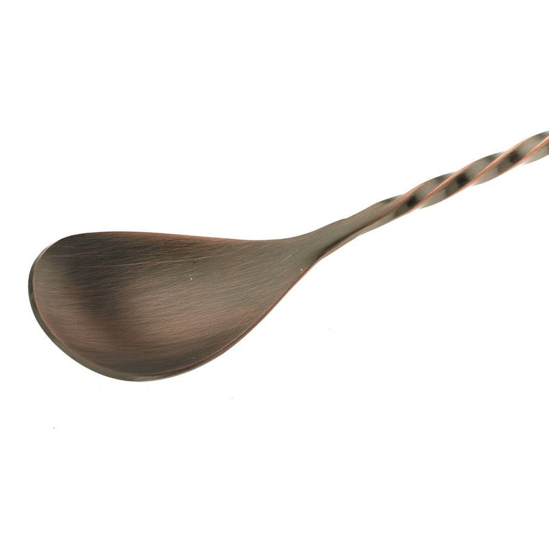 Barfly Bar Spoon with Strainer End, 15 3/4" (40.0 Cm), Antique Copper - Image 4